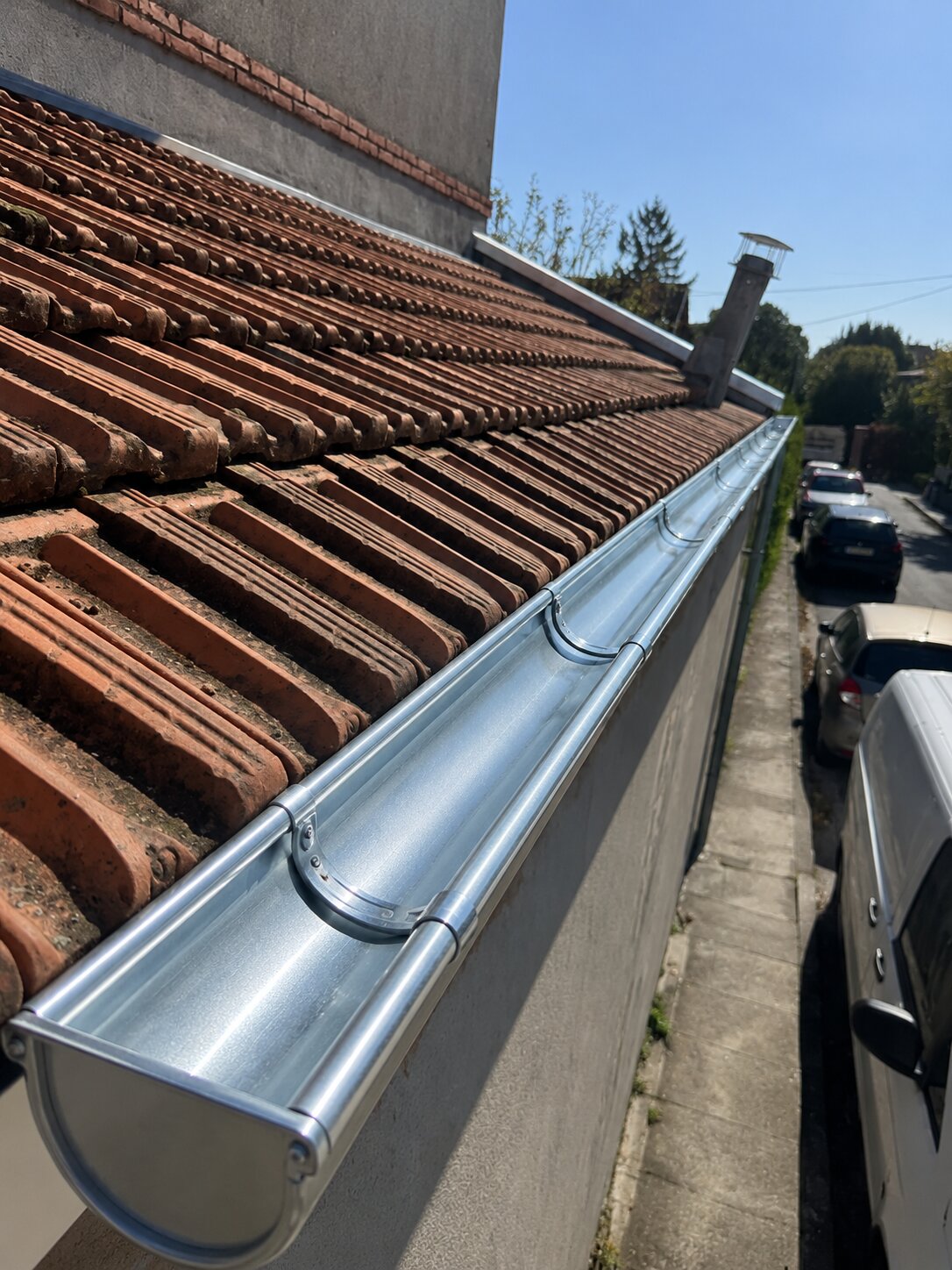 Photo professionnelle illustrant le service Pose de chéneaux à Lille et dans les Hauts-de-France
