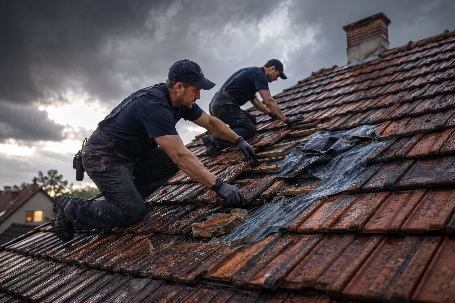 Photo professionnelle illustrant le service Urgence toiture à Lille et dans les Hauts-de-France